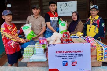 Pertamina salurkan bantuan kemanusiaan untuk korban banjir di Lebong