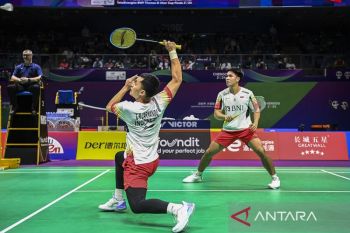 Ganda putra Leo/Daniel ke-16 besar Thailand Open dengan meyakinkan