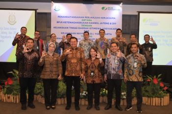 BPJS Ketenagakerjaan dan Kejati DIY teken PKS, Perkuat sinergi perlindungan pekerja