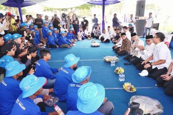 Menko Pangan temui petani di Banyuwangi pastikan stok pupuk tersedia