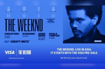 Visa amps up the music as Official Payment Partner for the Asia leg of The Weeknd's 'After Hours Til Dawn' Stadium Tour