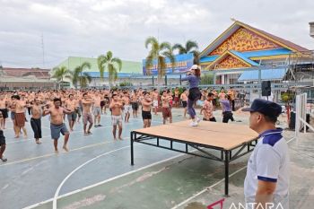 Lapas Pekanbaru Dorong Pola Hidup Sehat Melalui Senam Rutin Warga Binaan