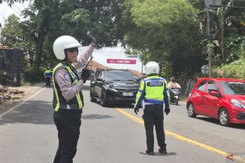 Polresta Bandung lakukan rekayasa lalu lintas di libur panjang