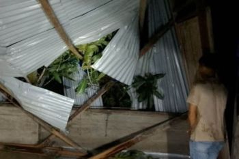 Cuaca buruk, rumah warga di Pulau Simeulue ditimpa pohon mangga