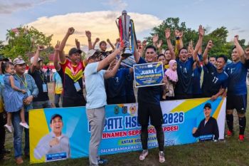 Amuntai Utara raih gelar juara Bupati HSU Cup 2026