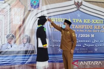 1.804 santri TPA di Bangka Selatan ikuti wisuda serentak