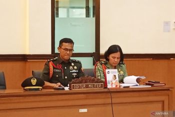 Oditur sebut tiga terdakwa TNI tak terbukti berencana bunuh kacab bank