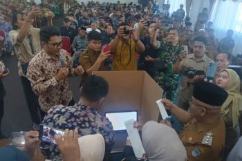 BRIN launching-sosialisasi pemilihan wali nagari secara e-voting di Pasaman Barat