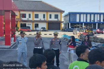 Ditlantas Polda Babel gelar safety riding bagi pengemudi ojol untuk tekan angka kecelakaan