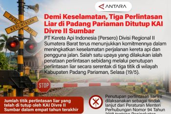 Demi Keselamatan, Tiga Perlintasan Liar di Padang Pariaman Ditutup KAI Divre II Sumbar