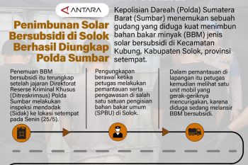 Penimbunan solar bersubsidi di Solok berhasil diungkap Polda Sumbar