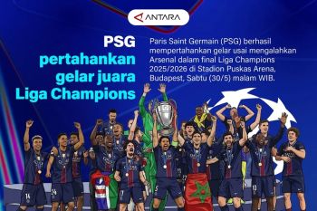PSG pertahankan gelar juara Liga Champions