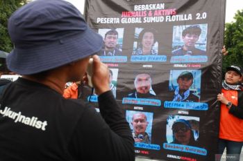 Aksi solidaritas untuk jurnalis dan aktivis GSF 2.0