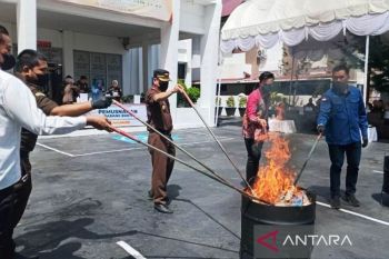 Kejari Aceh Barat musnahkan enam kg ganja dan 600 gram narkotika sabu