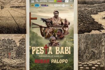 Mama Sinta kecewa wajahnya ditampilkan dalam film "Pesta Babi"