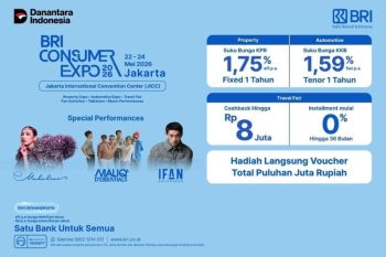 Wujudkan rumah, mobil, dan liburan impian di BRI Consumer Expo Jakarta 2026