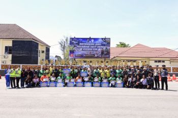 Polda-Honda Babel gelar lomba safety riding bersama ojol