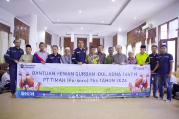 Bupati Bangka Tengah apreasiasi PT Timah salurkan hewan kurban