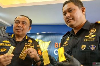 Bea Cukai Soetta gagalkan pengiriman emas Rp45,7 miliar ke China