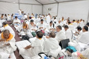 Jemaah Haji Nikmati Malam Penuh Khidmat di Tenda Arafah