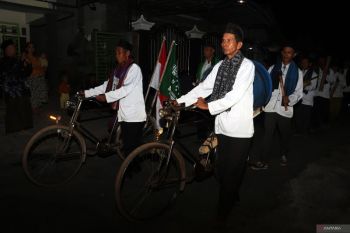 Pawai takbir keliling di Blitar