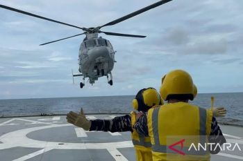 TNI AL latihan misi evakuasi di perairan Balikpapan