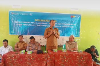 Kantor Pertanahan Pasaman ikuti sosialisasi pemeriksaan jalur ROW pembangunan tower Reroute SUTET 275 kV Padang Sidempuan-Payakumbuh