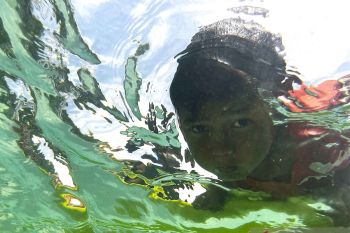 Bajo children practice seafaring skills off Labengki Island