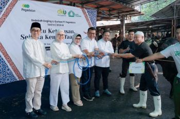 Rohis Pegadaian wujudkan &ldquo;Satu Ketulusan Sejuta Kebermanfaatan&rdquo; lewat distribusi 4.500 paket kurban