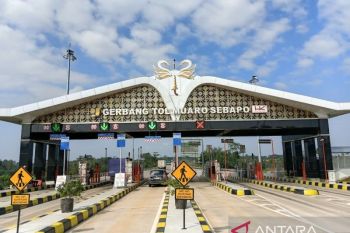 Trafik tol Betung-Tempino-Jambi turun sebesar 7,44 persen saat libur panjang
