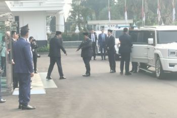 Presiden Prabowo tiba di tempat persemayaman Ryamizard Ryacudu