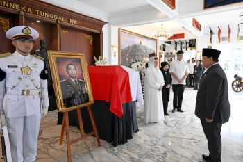 Presiden Prabowo beri penghormatan terakhir kepada Ryamizard Ryacudu