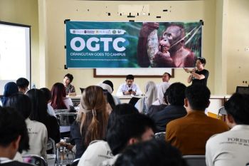 PLN Peduli hadir di UPR, gelar orang utan goes to campus bersama BOSF dan BKSDA
