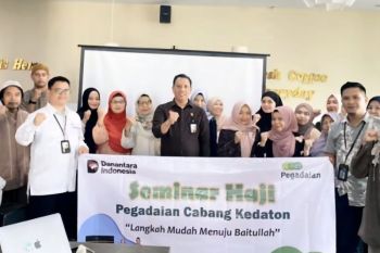 Pegadaian Area Lampung gelar seminar mini pembiayaan porsi haji dan umrah di 8 cabang
