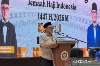 Kloter 1  jamaah haji asal Soppeng tiba di Debarkasi Makassar