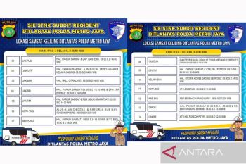 Gerai Samsat Keliling tersedia di 14 lokasi Jadetabek pada Selasa