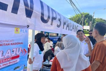 PLN UP3 Padang hadir lebih dekat dengan pelanggan, promo tambah daya diskon 50 persen semarakkan CFD Kota Padang