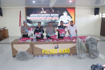 Polres Karo Sikat 21 kasus narkoba dalam 21 Hari, 23 tersangka diamankan