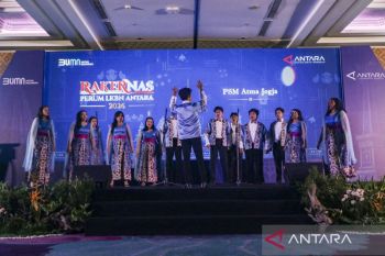 Paduan Suara Mahasiswa UAJY meriahkan Rakernas LKBN ANTARA 2026