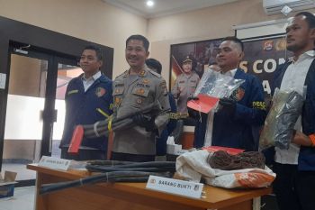 Polda Banten ringkus komplotan pencuri kabel sinyal KAI