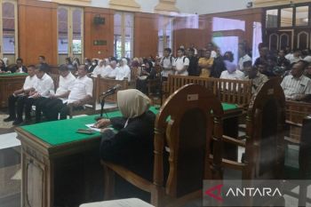 Keluarga besar BPN Sumut hadiri sidang putusan perkara korupsi penjualan aset PTPN ke Citraland