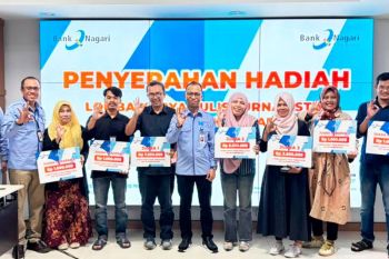 Bank Nagari Umumkan Pemenang Lomba Penulisan Jurnalistik HUT ke 64