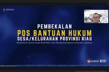 Kanwil Kemenkum Babel ikuti pembekalan Posbankum Riau
