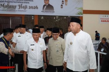 Sambut kepulangan jamaah Haji Langkat, Bupati Syah Afandin sampaikan haru dan harapan