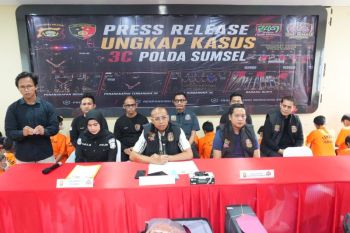 Polda Sumsel tangkap 137 tersangka kasus 3C sepanjang Mei 2026
