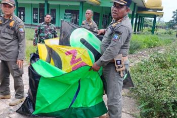 Satpol PP Pontianak amankan 60 layangan di Pontianak Utara