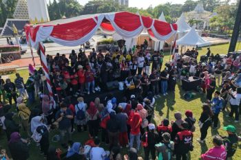 Ribuan peserta ikuti apel akbar jogo Suroboyo di Tugu Pahlawan