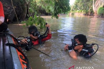 Basarnas terjunkan tim penyelam guna cari anak hilang di Sungai Way Pisang Lamsel