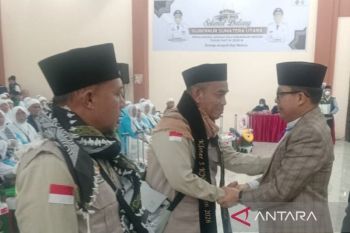 Seorang haji Kloter 05 Debarkasi Medan masih di Tanah Suci akibat sakit