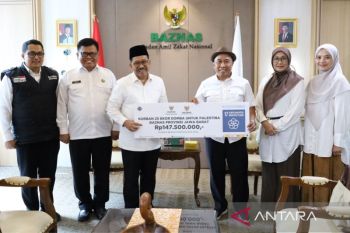 Warga Jabar kirimkan donasi sedekah daging untuk masyarakat Palestina